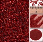 3000PCS 3MM Red Glass Seed Beads | Silver Lined Interior for Embroidery, Jewelry Making - Image 5