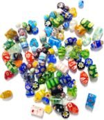 Assorted Lampwork Glass Beads: Mushroom, Bird, Flower Shapes for Jewelry Making - Image 5