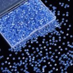 1200PCS 3MM Light Blue Bicone Crystal Glass Beads | Faceted DIY Jewelry Supplies