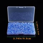 1200PCS 3MM Light Blue Bicone Crystal Glass Beads | Faceted DIY Jewelry Supplies - Image 5