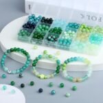8MM Green Glass Beads | Round Beads for DIY Jewelry Making