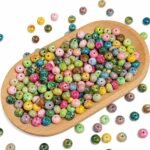 Colorful Lentil Glass Beads | Oil Painting Style Abacus Spacer Beads (10x8MM) - Image 5