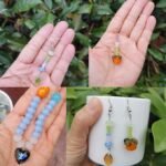825PCS Glass Spacer Beads: Abacus Rondelle, 4 Sizes, Transparent Blue Green DIY Jewelry - Image 4