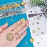 278PCS Flower Bead Caps & Spacer Beads | Gold Silver Jewelry Making Supplies (12 Styles)