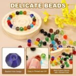 Dark Blue Bicone Crystal Beads | 4MM Faceted Glass Spacer Beads for Jewelry Crafts - Image 2