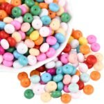 Colorful Glass Rondelle Beads | 5x8MM Abacus Spacer Beads for DIY Jewelry - Image 2
