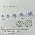 600PCS Crystal Purple AB Rondelle Beads | Faceted Spacer Beads (3-10MM) - Image 2