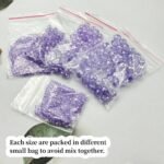 600PCS Crystal Purple AB Rondelle Beads | Faceted Spacer Beads (3-10MM) - Image 3