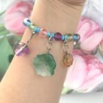 100PCS Flower Plant Glass Beads | 10 Styles Floral Spacer Beads for Bracelets, Jewelry DIY - Image 4