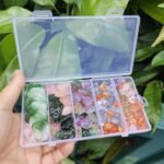100PCS Flower Plant Glass Beads | 10 Styles Floral Spacer Beads for Bracelets, Jewelry DIY - Image 5