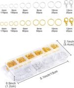 Jewelry Chain Making Kit | 2MM Gold Silver Chain, Jump Rings, Clasps, Tools - Image 3