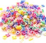 Large Pearl Alphabet Letter Beads | 12MM Mixed Shape Plastic DIY Jewelry Supplies - Image 4