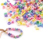 Large Pearl Alphabet Letter Beads | 12MM Mixed Shape Plastic DIY Jewelry Supplies - Image 5