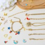 18K Gold Plated Stainless Steel Chain Kit | DIY Jewelry Making with Pendants, Charms, Pliers - Image 5