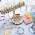 1000PCS Matte Acrylic Star Heart Beads | Frosted Gold Foil Pastel DIY Jewelry Crafts - Image 2