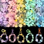 250-300pcs Acrylic Flower Bow Butterfly Star Heart Beads | DIY Jewelry Supplies (Assorted Colors)