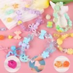 250-300pcs Acrylic Flower Bow Butterfly Star Heart Beads | DIY Jewelry Supplies (Assorted Colors) - Image 4