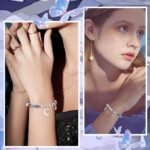 Celestial Bracelet Making Kit | Moon, Star, Blue Glass, Pearl Beads (314 Pieces) - Image 5