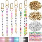 Clay Bead Keychain Making Kit | Friendship Bag Charm DIY Jewelry Craft Set