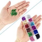 480PCS Alloy Rose Spacer Beads | 6MM 3D Metal Flower Charms (12 Colors) - Image 5