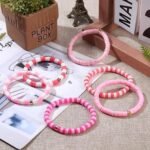 4000PCS 6MM Pink Polymer Clay Beads | Round Beads for DIY Bracelets Jewelry Making Crafts - Image 4