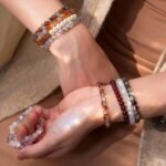 1200PCS 6MM Glass Beads DIY Jewelry Making Kit: Black, White, Gray Series Crystal Beads - Image 4