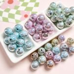 20PCS 16MM Reflective Acrylic Focal Beads | Sparkling DIY Craft Supplies - Image 2