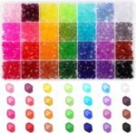 560PCS 10MM Faceted Bicone Acrylic Beads for Jewelry Making Crafts - Image 5