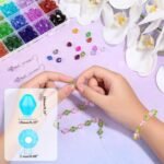 560PCS 10MM Faceted Bicone Acrylic Beads for Jewelry Making Crafts - Image 3