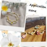 100PCS 15MM White Plumeria Flower Beads | Hawaiian Frangipani Spacer Beads - Image 5