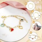 341PCS Gold Charm Bracelet Making Kit | DIY Charms Beads Jewelry Supplies for Personalized Bracelets - Image 4