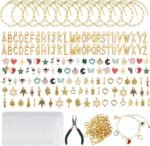 341PCS Gold Charm Bracelet Making Kit | DIY Charms Beads Jewelry Supplies for Personalized Bracelets - Image 5