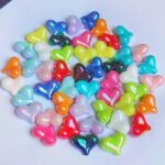 Mixed Color Heart Beads | DIY Jewelry Crafting Supplies - Image 4