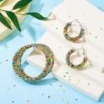 3300PCS 2MM Transparent Glass Seed Beads | Lustered Round Spacer Beads, Random Colors - Image 4