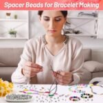 500PCS Silver Tone Metal Spacer Beads | Assorted Styles for Jewelry Making - Image 6