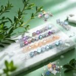 Glass Beads Jewelry Making Kit | Bicone, Plum Blossom, Rose, Heart, Clover Beads - Image 3