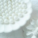 100PCS 8MM White Porcelain Beads | Round Ceramic Vintage Beads for DIY Bracelets Jewelry Crafts