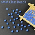 600PCS 6MM Light Blue Lampwork Glass Beads | Smooth Round DIY Jewelry Crafts - Image 3