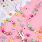 50PCS 13MM Acrylic Flower Spacer Beads | Multicolor DIY Jewelry Crafts - Image 5
