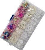 700PCS Mixed Flatback Beads | Heart Bow Teardrop Rose Sunflower Rhinestone Embellishments DIY Crafts