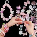 50G Pink Acrylic Beads | Kawaii Flower, Star, Bow, Heart DIY Jewelry Making - Image 4