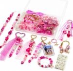 DIY Keychain Making Kit | Colorful Beads, Bag Charm Supplies, Personalized Accessories - Image 2