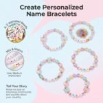 700+ Piece Luminous Jewelry Making Kit | Glow Beads, Alphabet Charms, Gold Spacers - Image 3