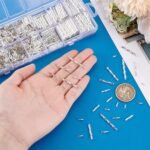 1606PCS Silver Twisted Bugle Beads | Metallic Tube Spacer Beads (5-30MM)