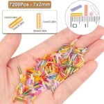 7200PCS 7x2MM Multicolor Glass Bugle Beads | DIY Jewelry Crafting Supplies - Image 5