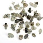 50PCS Natural Irregular Stone Charms | Mixed Sizes, Untarnish Metal DIY Jewelry - Image 5