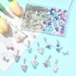 Angel Jewelry Making Kit | Silver Charms, Colorful Beads, Pendants, Findings