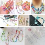 150G Pink Acrylic Beads | Kawaii Flower Heart Star Butterfly Bow DIY Jewelry - Image 4