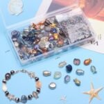 650PCS Ocean Themed Glass Beads | Sea Inspired Shell, Starfish, Fish DIY Jewelry Making Kit