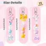 Lip Gloss Keychain Making Kit | Charms, Beads, Chains DIY Bag Charm Jewelry Craft Supplies - Image 4